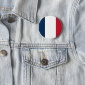 Badge Rond 5 Cm Drapeau de la France (En situation)
