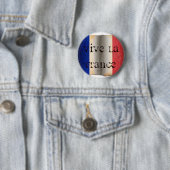 Badge Rond 5 Cm Drapeau de la France (En situation)