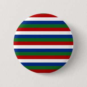 Badge Rond 5 Cm drapeau de la gambie rayures pays symbole motif ro
