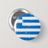 Badge Rond 5 Cm Drapeau de la Grèce (Devant & derrière)