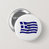 Badge Rond 5 Cm Drapeau de la Grèce (Devant & derrière)