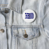 Badge Rond 5 Cm Drapeau de la Grèce (En situation)