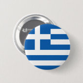 Badge Rond 5 Cm Drapeau de la Grèce (Devant & derrière)