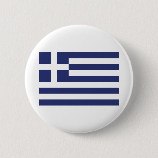 Badge Rond 5 Cm Drapeau de la Grèce (Devant)
