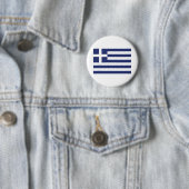 Badge Rond 5 Cm Drapeau de la Grèce (En situation)