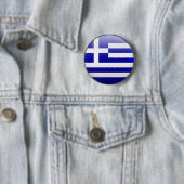 Badge Rond 5 Cm Drapeau de la Grèce (En situation)