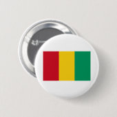 Badge Rond 5 Cm Drapeau de la Guinée (Devant & derrière)