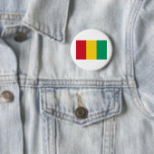Badge Rond 5 Cm Drapeau de la Guinée (En situation)