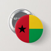 Badge Rond 5 Cm Drapeau de la Guinée Bissau (Devant & derrière)