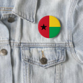 Badge Rond 5 Cm Drapeau de la Guinée Bissau (En situation)