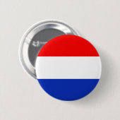 Badge Rond 5 Cm Drapeau de la Hollande (Devant & derrière)
