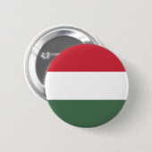 Badge Rond 5 Cm Drapeau de la Hongrie (Devant & derrière)