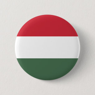 Badge Rond 5 Cm Drapeau de la Hongrie