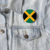 Badge Rond 5 Cm Drapeau de la Jamaïque (En situation)