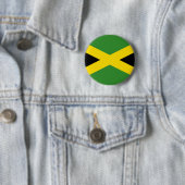 Badge Rond 5 Cm Drapeau de la Jamaïque (En situation)