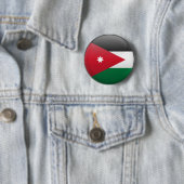 Badge Rond 5 Cm Drapeau de la Jordanie (En situation)