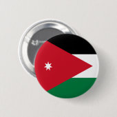 Badge Rond 5 Cm Drapeau de la Jordanie (Devant & derrière)