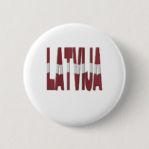 Badge Rond 5 Cm Drapeau de la Lettonie