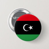 Badge Rond 5 Cm Drapeau de la Libye (Devant & derrière)
