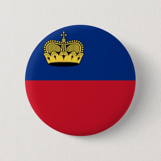 Badge Rond 5 Cm Drapeau de la Liechtenstein (Devant)