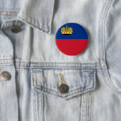 Badge Rond 5 Cm Drapeau de la Liechtenstein (En situation)