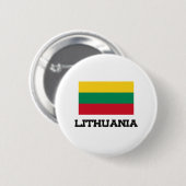 Badge Rond 5 Cm Drapeau de la Lithuanie (Devant & derrière)