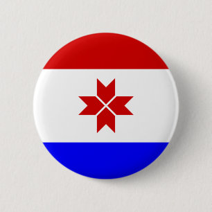Badge Rond 5 Cm Drapeau de la Mordovie