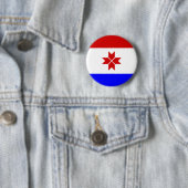 Badge Rond 5 Cm Drapeau de la Mordovie (En situation)