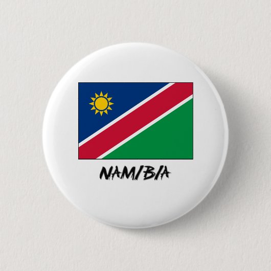 Badge Rond 5 Cm Drapeau de la Namibie (Devant)