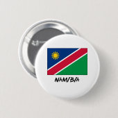 Badge Rond 5 Cm Drapeau de la Namibie (Devant & derrière)