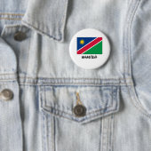 Badge Rond 5 Cm Drapeau de la Namibie (En situation)