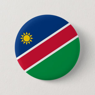 Badge Rond 5 Cm Drapeau de la Namibie sur le Pin/insigne de bouton