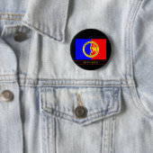 Badge Rond 5 Cm Drapeau de la Nation Comanche Autochtone Autochton (En situation)