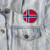 Badge Rond 5 Cm Drapeau de la Norvège (En situation)