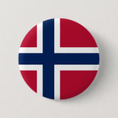 Badge Rond 5 Cm Drapeau de la Norvège (Devant)