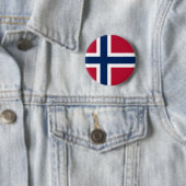 Badge Rond 5 Cm Drapeau de la Norvège (En situation)
