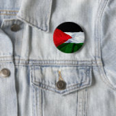 Badge Rond 5 Cm Drapeau de la Palestine (En situation)