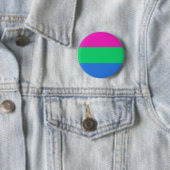 Badge Rond 5 Cm Drapeau de la Pride (En situation)