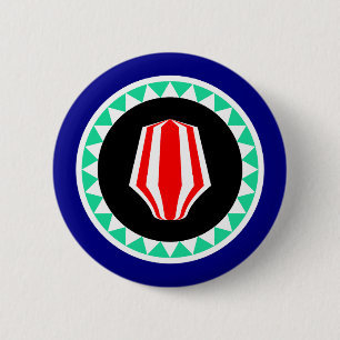 Badge Rond 5 Cm Drapeau de la région autonome de Bougainville