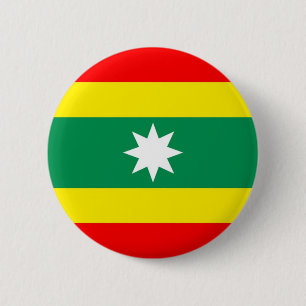 Badge Rond 5 Cm Drapeau de la région de Carthagène en colombie