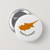 Badge Rond 5 Cm Drapeau de la république de Chypre (Devant & derrière)