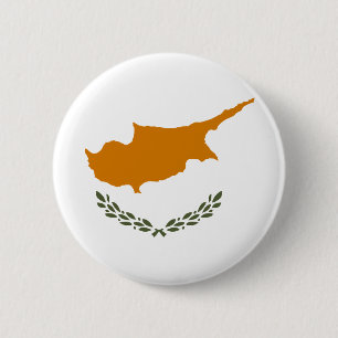 Badge Rond 5 Cm Drapeau de la république de Chypre