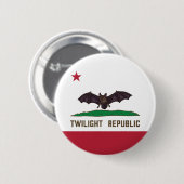 Badge Rond 5 Cm Drapeau de la République du crépuscule (Devant & derrière)