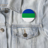 Badge Rond 5 Cm Drapeau de la République Komi (En situation)