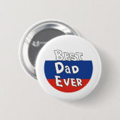 Badge Rond 5 Cm Drapeau de la Russie (Devant & derrière)