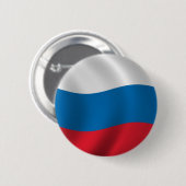 Badge Rond 5 Cm Drapeau de la Russie (Devant & derrière)
