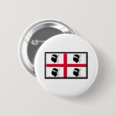 Badge Rond 5 Cm Drapeau de la Sardaigne (Devant & derrière)