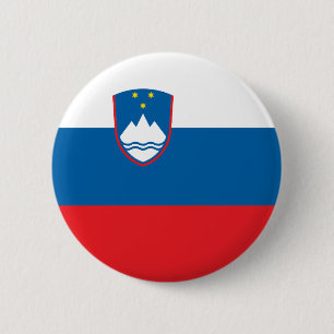 Badge Rond 5 Cm Drapeau de la Slovénie