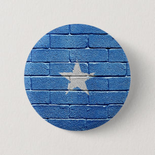 Badge Rond 5 Cm Drapeau de la Somalie