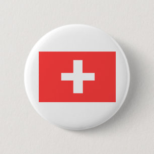Badge Rond 5 Cm Drapeau de la Suisse